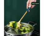 Hot Pot Spoon Multifunctional High-temperature Resistance Stainless Steel Soup Leak Hot Pot Scoop for Kitchen -E