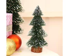 Mini Christmas Tree with White Snow Simulated Realistic Christmas Decoration Artificial Xmas Cedar Decor for Christmas-15cm