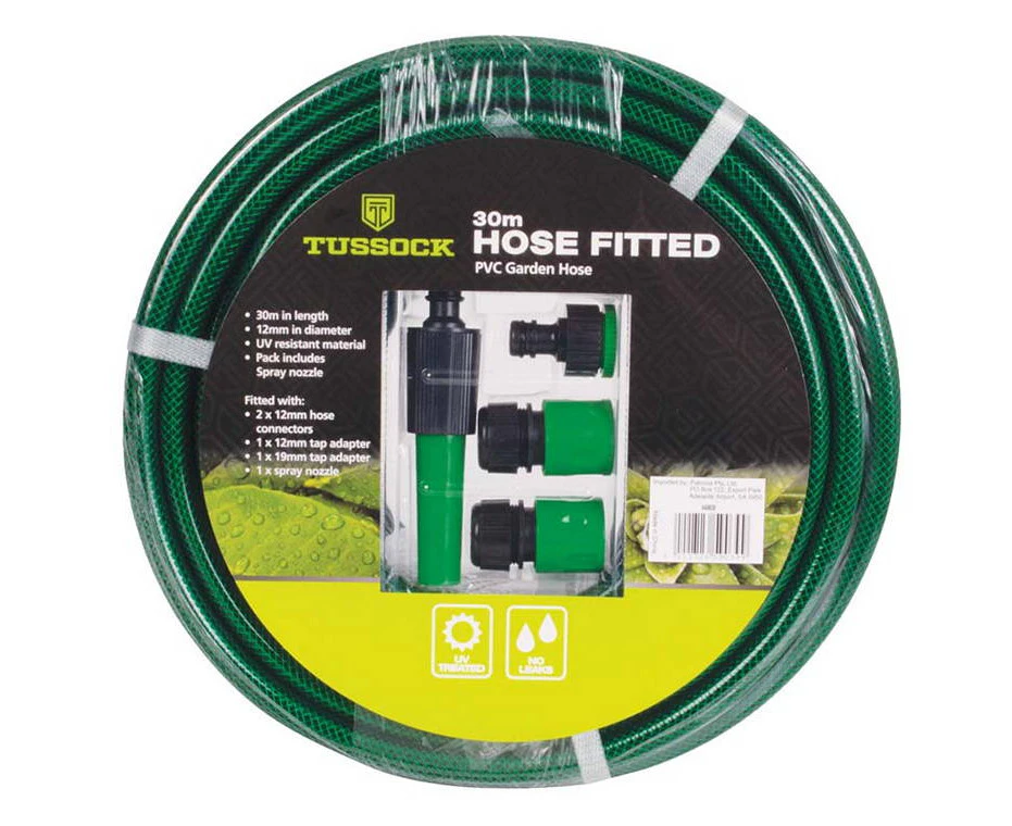 Garden hose with connections, 30m