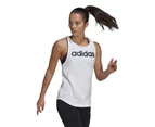 Adidas Women's Essentials Loose Logo Tank Top - White/Black