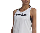 Adidas Women's Essentials Loose Logo Tank Top - White/Black
