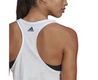 Adidas Women's Essentials Loose Logo Tank Top - White/Black