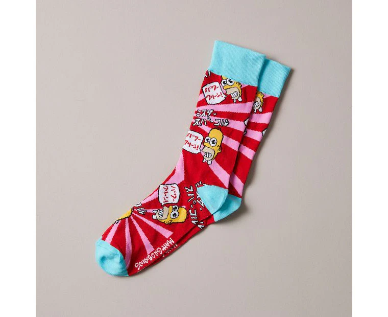 Swag Licensed Crew Socks - The Simpsons&trade; Mr Sparkle - Red