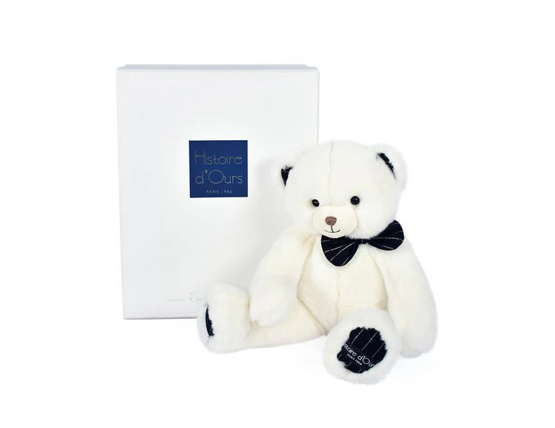 Histoire d' Ours Preppy Chic Teddy Bear 30cm - Ivory White