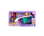 Barbie Mermaid Power Dolls, Boat and Accessories - Purple