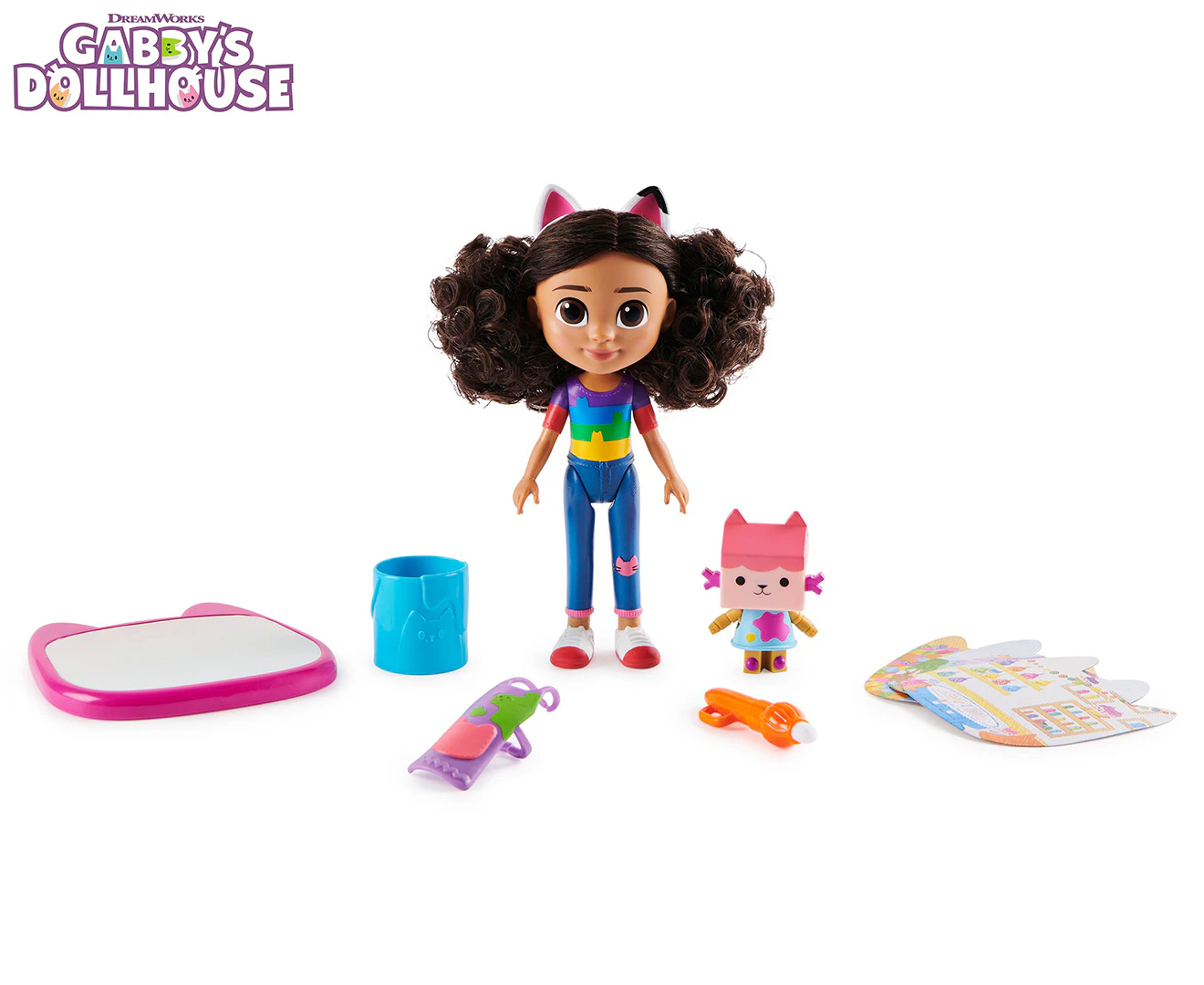 Gabby's Dollhouse 7-Piece Deluxe Craft Doll Playset