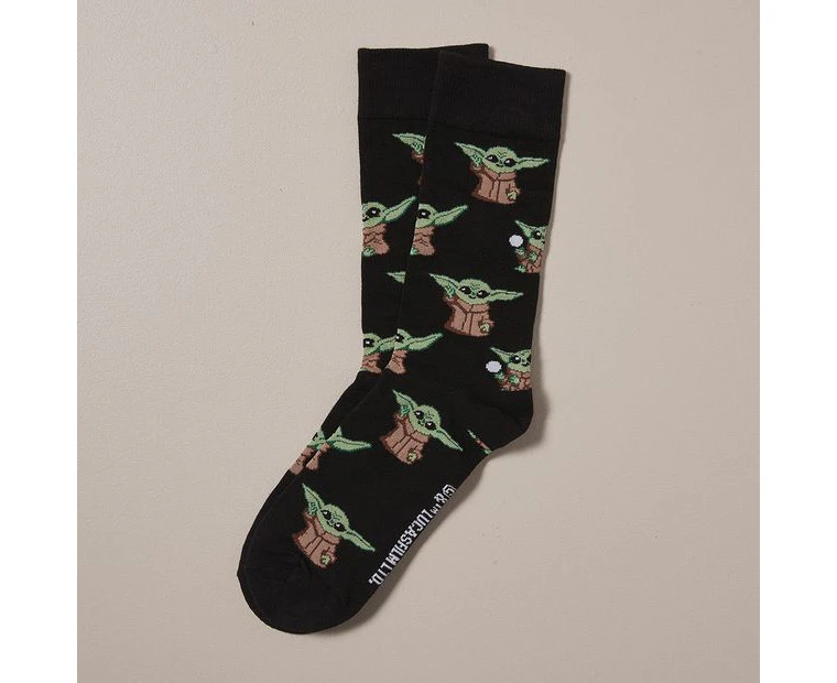 Swag Licensed Crew Socks - Star Wars&trade; Baby Yoda - Black