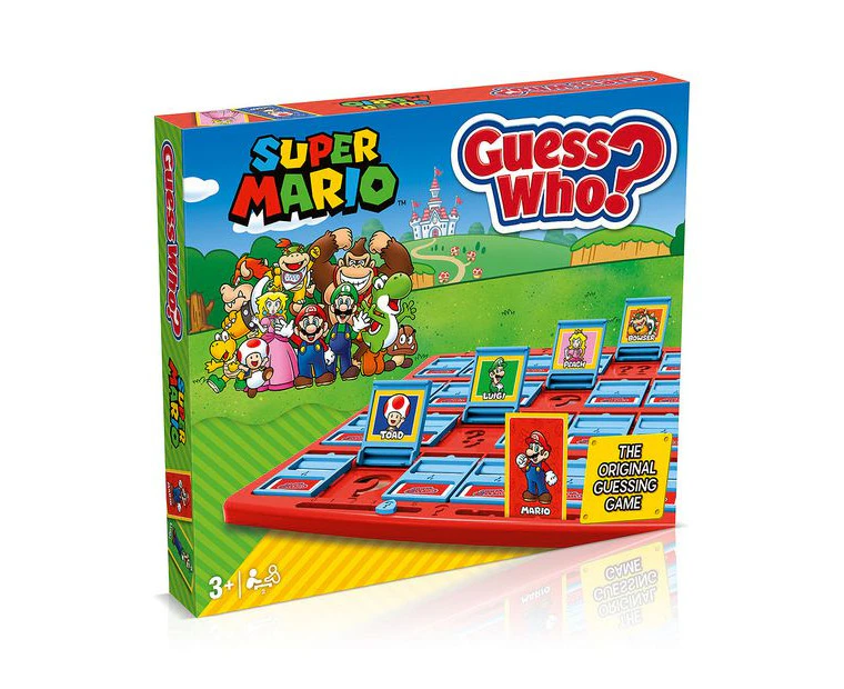 Guess Who Super Mario Edition Themed Portable Family Guessing/Memory Game 3y+