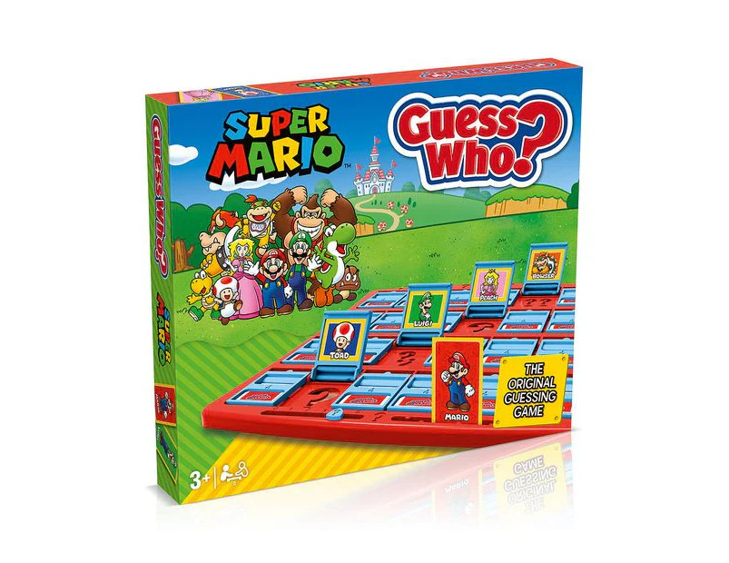 Guess Who Super Mario Edition Themed Portable Family Guessing/Memory Game 3y+