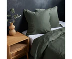 Target Lilah Linen European Pillowcase - Green