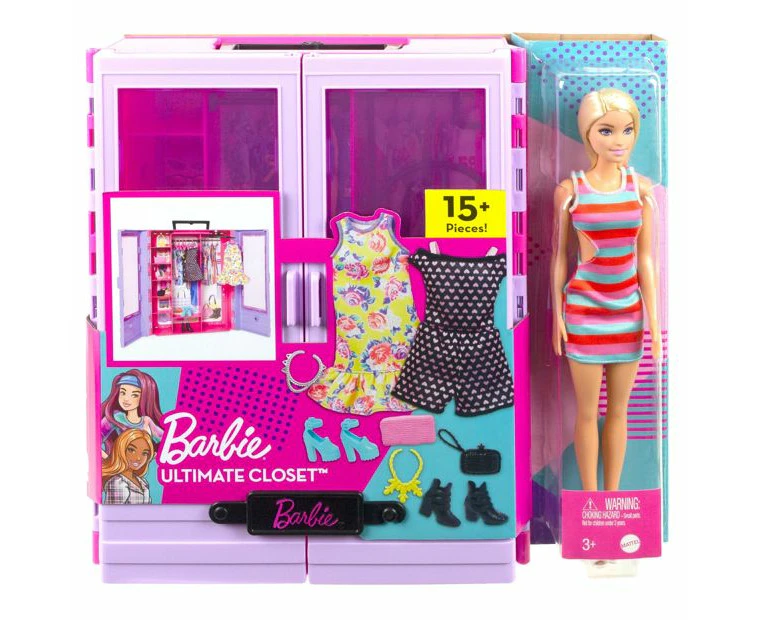 Barbie Fashionistas Ultimate Closet Doll And Accessories HJL66