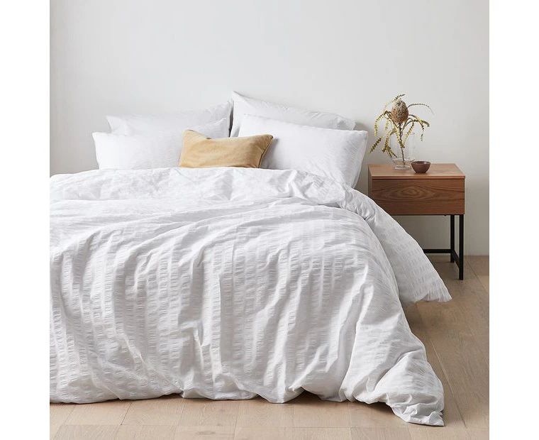 Target Greer Seersucker Quilt Cover Set - White