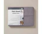 Target 250 Thread Count Polyester Cotton Flat Sheet - Grey