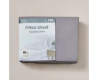 Target 250 Thread Count Polyester Cotton Fitted Sheet - Grey
