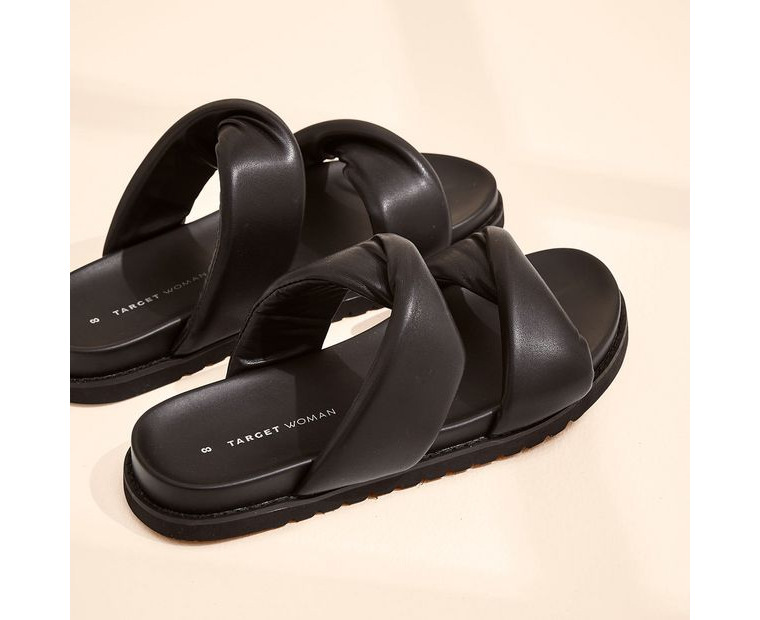 Womens Napoli Tube Strap Slides | Target Australia