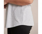 Target Curve Organic Cotton Short Sleeve Crew T-Shirt - Grey
