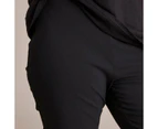 Target Curve Slim Leg 7/8 Length Bengaline Pants - Black