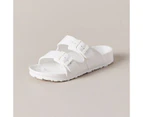 Target Womens Double Buckle Sandals - Myah - White