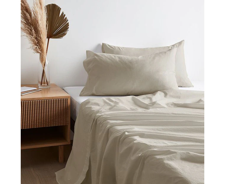 Arlo Stonewash Sheet Set - Neutral