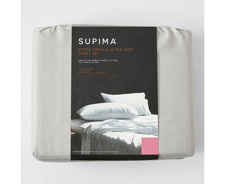 Supima 400 Thread Count Sheet Set - Silver