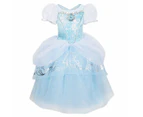 Disney Princess Cinderella Costume for Kids - Blue