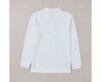 Target Long Sleeve Polo Top - White