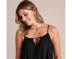 Target Resort Tie Front Maxi Dress - Black
