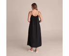 Target Resort Tie Front Maxi Dress - Black