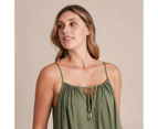 Target Resort Tie Front Maxi Dress - Green