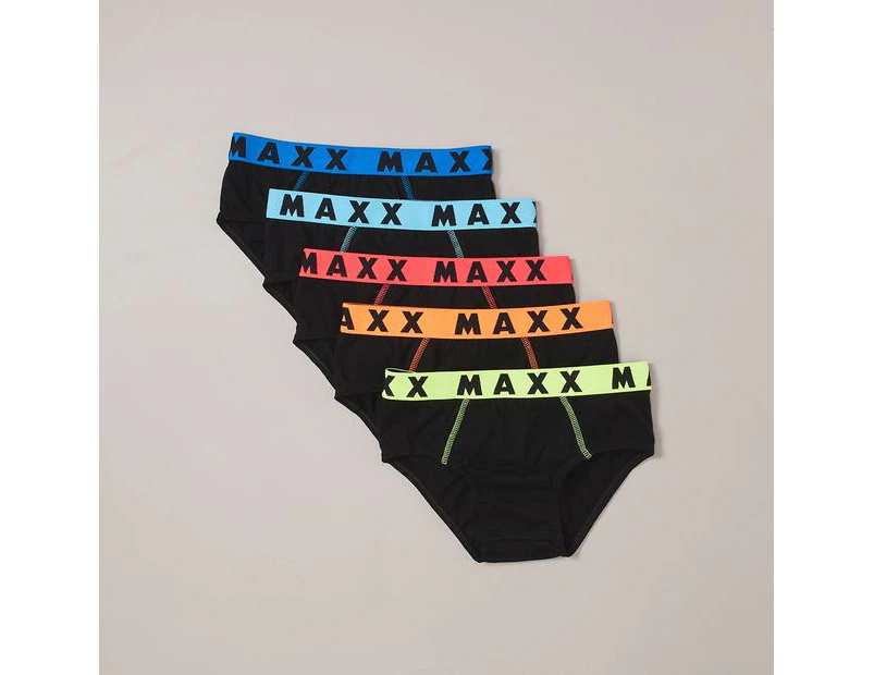 5 Pack Maxx Briefs - Black<!-- -->