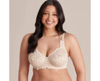 Target Fuller Figure Cup Soft Lace Underwire Bra; Style: X53051 - Brown