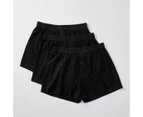 Maxx 3 Pack Knit Boxers - Black