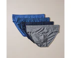 Maxx Plus Size 4 Pack Tunnel Briefs - Blue