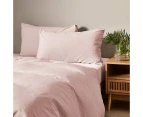 Arlo Stonewash 2 Pack Pillowcases - Pink