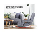 Artiss Floor Lounge Sofa Bed Swivel Grey