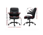 Artiss Executive Office Chair Mid Back Black