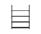 Artiss Shoe Rack 4-tier 12 Pairs Stackable Black