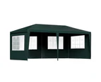 InstaHut Gazebo 3x6m Marquee Wedding Party Tent Outdoor Camping Side Wall Canopy 4 Panel Green