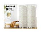 Artiss 4 Panel Room Divider Screen 162x170cm Clover White