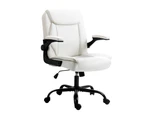 Artiss Executive Office Chair Mid Back White