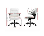 Artiss Executive Office Chair Mid Back White