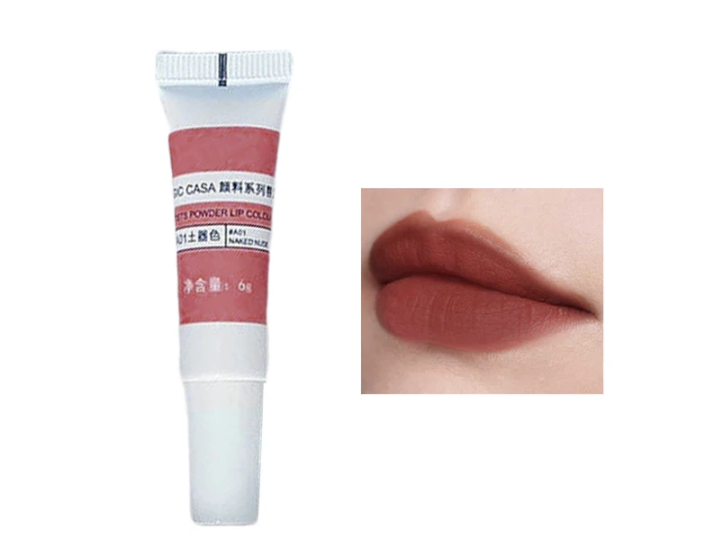 6g Lip Glaze Foggy Effect Delicate Mild Beautiful Non-fade Party Cosmetics Lightweight Velvet Matte Lip Clay for Student-6