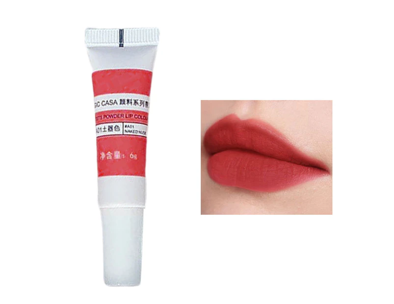 6g Lip Glaze Foggy Effect Delicate Mild Beautiful Non-fade Party Cosmetics Lightweight Velvet Matte Lip Clay for Student-5