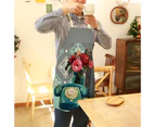 Non-shrink Cooking Bib Floral Pattern Linen Scratch Resistant Anti-fade Apron Household Supplies
