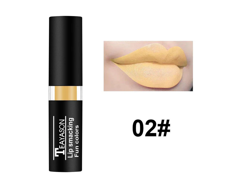 TEAYASON Velvet Matte Lipstick Lasting Waterproof Halloween Party Lip Makeup-02#