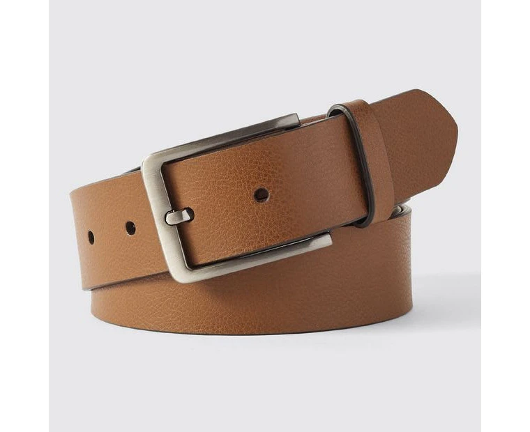 Target Antique Leather Buckle Belt - Brown