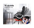 ALFORDSON Office Chair Upgraded Armrests Alpha Black