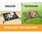 Furbulous Elevated Cooling Pet Bed Steel Frame Trampoline Indoor Outdoor Pets Dogs Medium - Pink