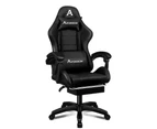 ALFORDSON Gaming Chair Extra Large Pillow Elite Black