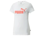 Puma Women's Essentials+ Animal Logo Tee / T-Shirt / Tshirt - Puma White